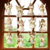 Vintage Christmas Angel Wooden Hanging Ornaments 12Pcs Rustic Wood Pendants for Xmas Tree Party Home Holiday Decor