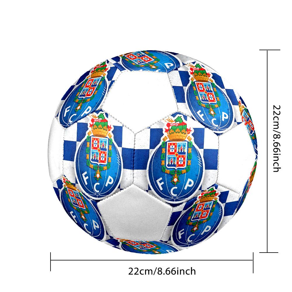 1PC FCP Logo Size 5 Soccer Ball PrahaIndoor Soccer Ball Colorful All Ages Machine Stitched PVC Competition Ready Durable High-Bounce