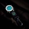 Orologio da tasca Multifunzione Movimento al quarzo Resistente all'acqua Display digitale Bussola accurata Quadrante rotondo Sport Escursionismo Moschettone Orologio da tasca