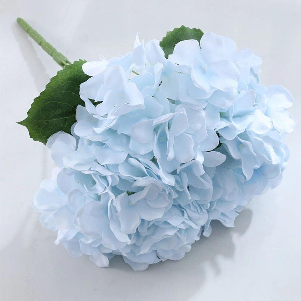 58cm Artificial Flowers Silk Hydrangea Bouque for Wedding Hotel Office Party Living Room Table Accessories Decoration
