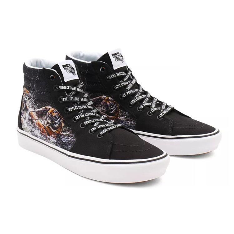 Discovery Channel x Vans ComfyCush Sk8-Hi Projekt Katze Unisex Sneaker Schwarz VN0A3WMB9EF