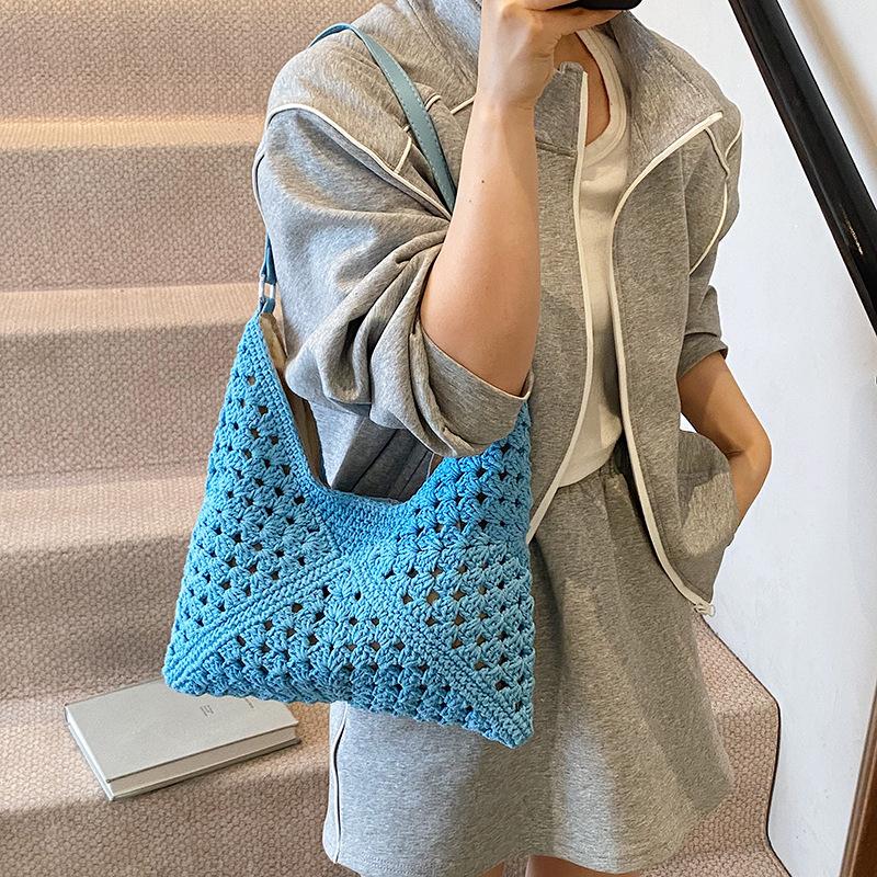 Torba o dużej pojemności Damska Nowa Wakacyjna na plażę Wszechstronna torba na ramię