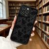 Black Roses on White Phone Case for iPhone 17 16 15 14 13 12 11 Pro Max Plus Anti Scratch, Gel Flexible Protective