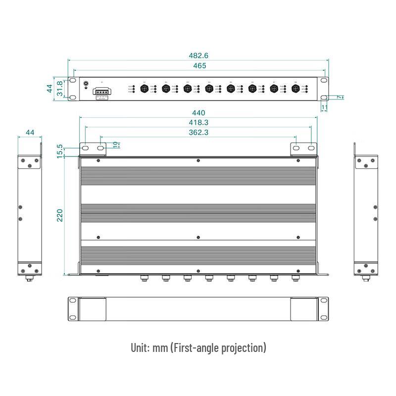 Maiwei 8-Port Industrial PoE Ethernet Switch