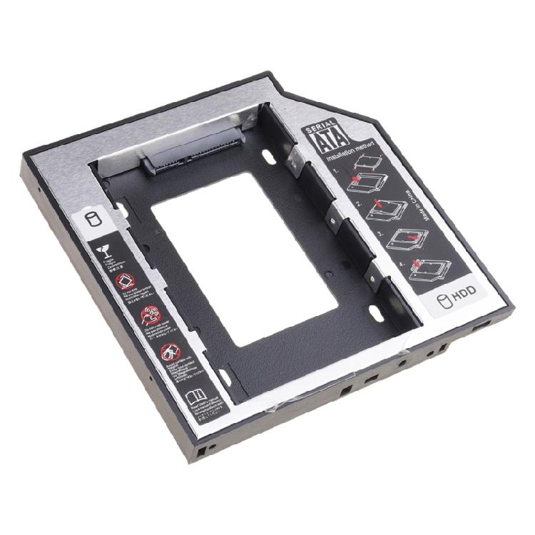 

9.5mm 12.7mm Aluminum HDDs SSD Caddys Adapter for Laptops Optical Bay with Improved Data Transfer Speed