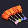 5pcs Nail Polish Grind Drill Clean Brush Head for Electric Nail Drill Machine Nail Dust Remover