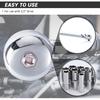 86.4Mm 16Flutes Oil Filter Cap Wrench Removal Tool Socket For BMW Engines/For Volvo With 86Mm Filter Housing Caps, Silver Heavy-Duty Alloy Steel