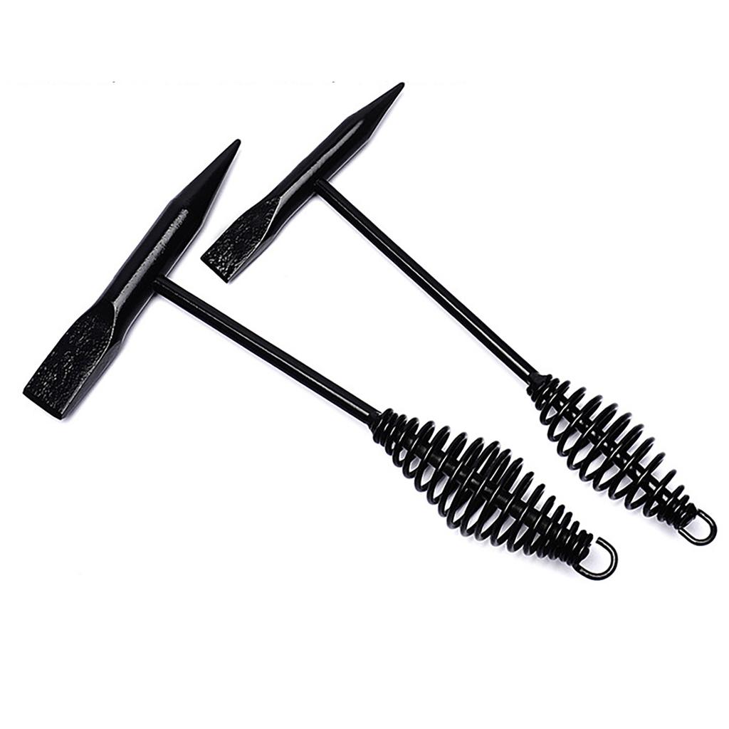 Schweißschlackenhammer mit gehärtetem Meißel Komfortabler Federgriff Schweißpickhammer für Elektroschweißer