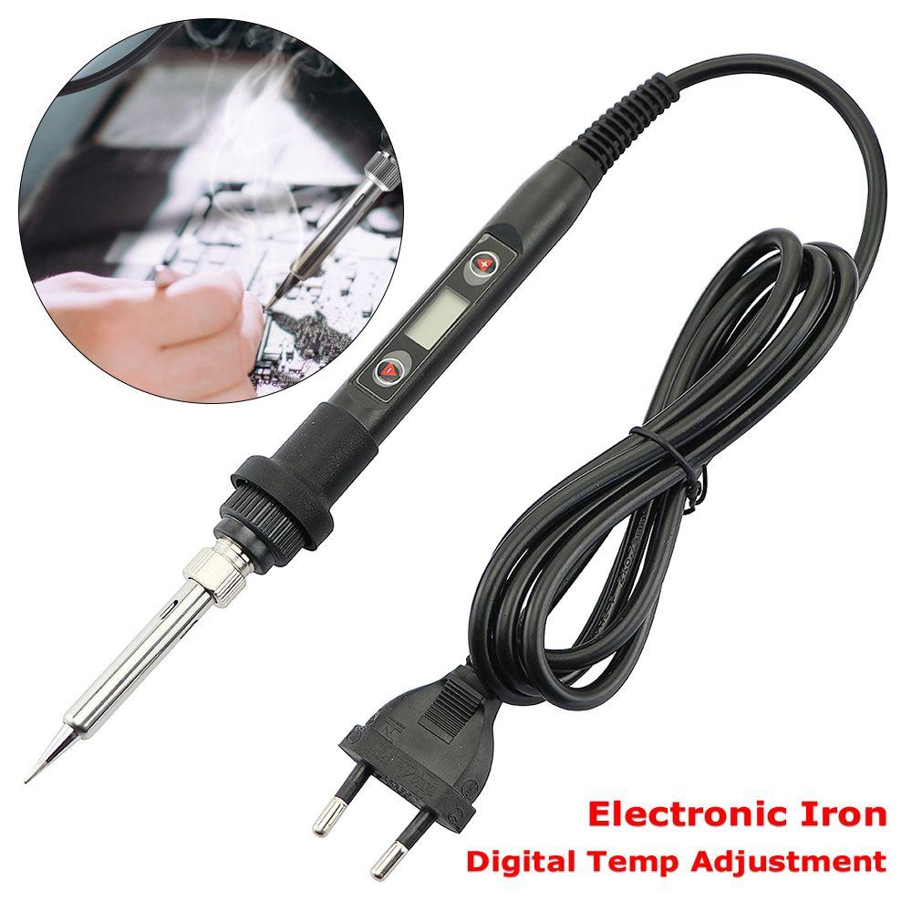 

Temperature with Iron Heads Welding Tool Digital Temp Adjustment Electronic Iron Soldering Iron