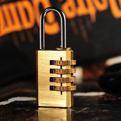 High Quality Pure Cooper Mini Security Tool Resettable Code Locks Password Code Brass Combination Lock Password Lock Padlock