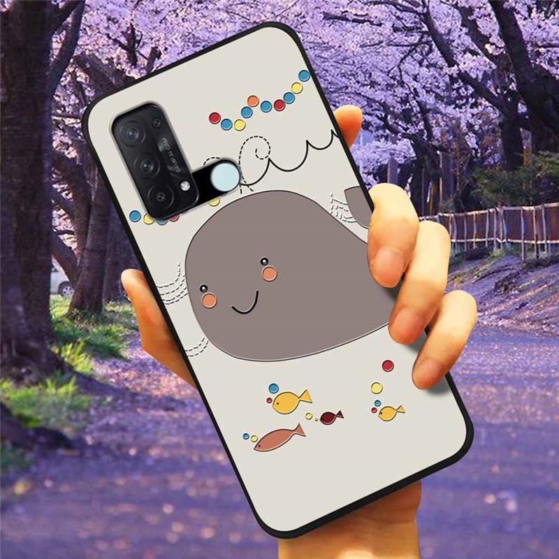 For OPPO Reno 5A 3A 7A Case 3D Relief Cartoon Silicone Back Cover for Oppo Reno7 A Reno3A Reno5A Cases Emboss Soft Cute A54 5G