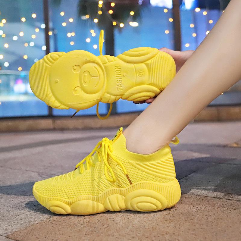 yellow dad shoes