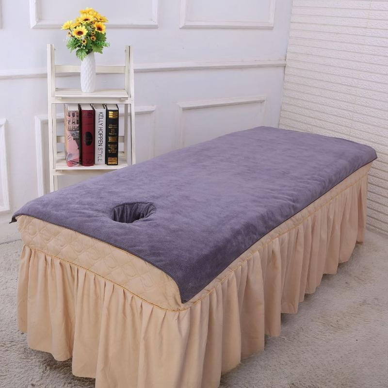 Beauty Salon Special Foot Bath Massage Disposable with Hole Bed Towel Thickened Beauty Bed Bath Towel Sheet