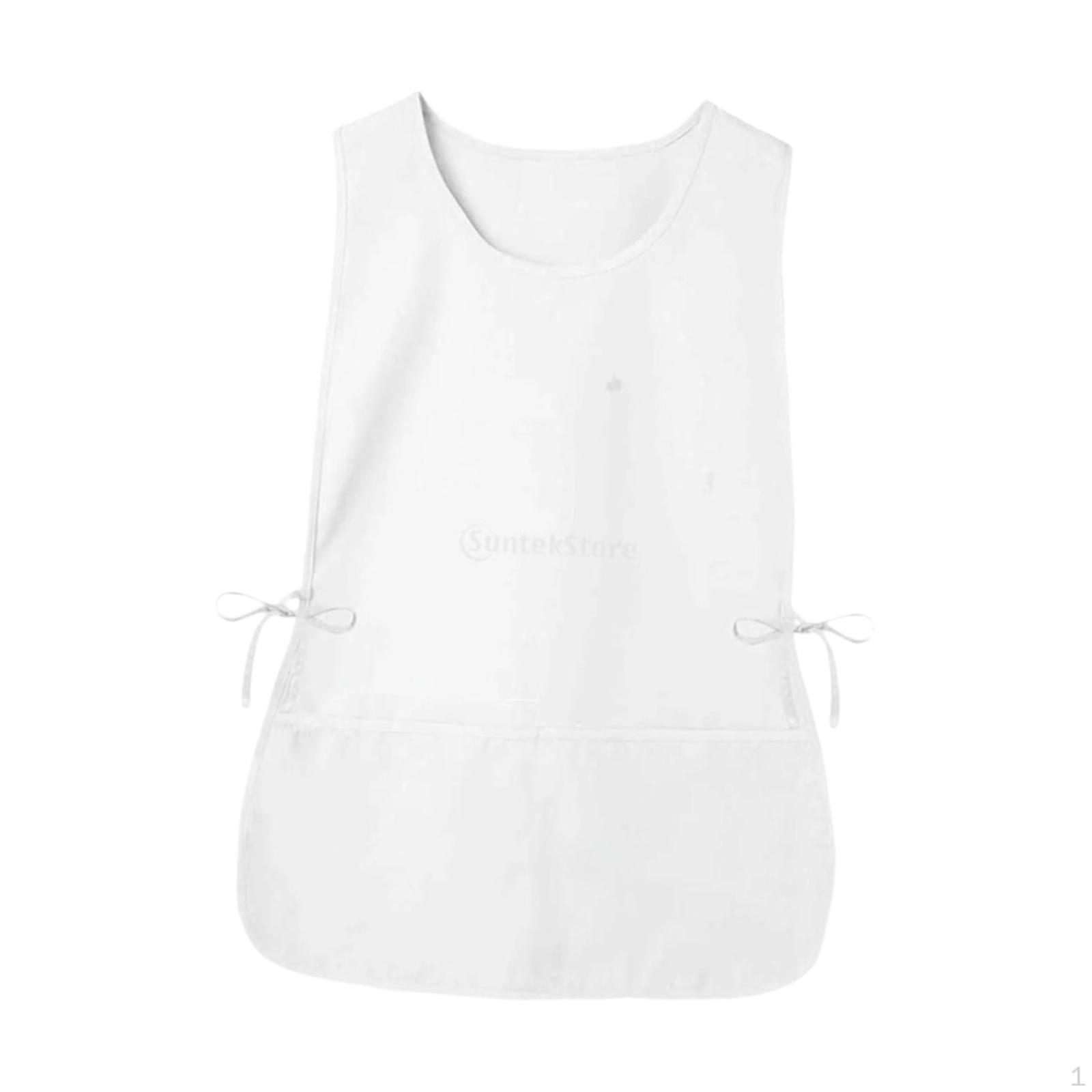 

Фартук с боковыми завязками, карманами, официантский, нагрудник, шеф-повар, для красоты, ногтей, косметологии