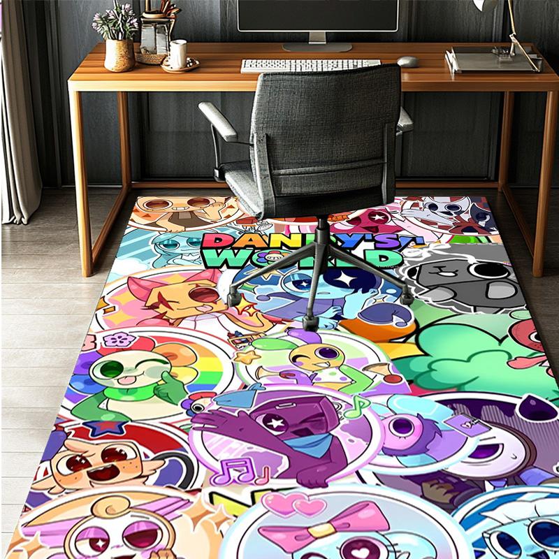 Dandy's World Pattern Rug, Indoor/Outdoor Mat, for Picnic, Gameroom, Bedroom, Office, Living Room, Home Decor Carpet, Birthday Gift