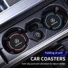 AABGT1 2PCS Car Coasters Water Cup Slots Non-Slip Mat Waterproof Cup Pad For Mercedes Benz AMG A B C E S V Class A180 CLK CLA GLE W212