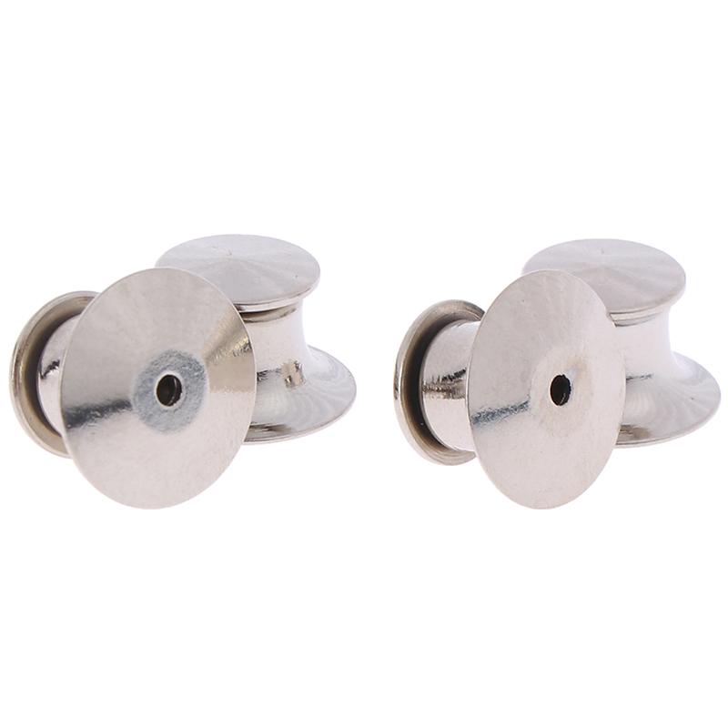 100Pcs/Set Low Profile Locking Pin Backs Keepers For All Pin Post Pins