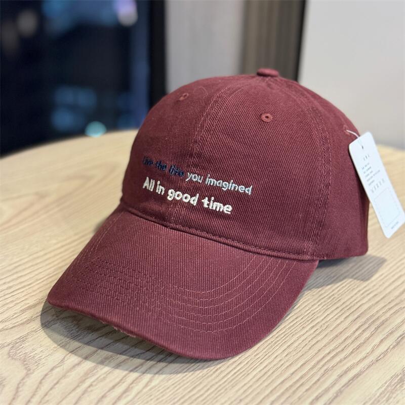 Autumn Big Head Circumference Hat Female Explosion Cap Men and Women Ins Show Small Face Widening Deepening Baseball Cap Tide