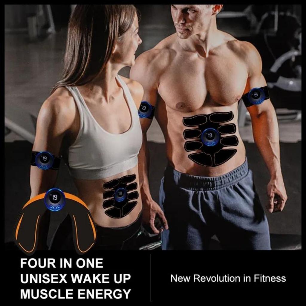 Stimolatore Muscolare Elettrico EMS Allenatore per Fianchi Collo Braccio Gamba Addominale Tonificante Muscolare Fitness Domestico Massaggiatore Dimagrante per il Corpo