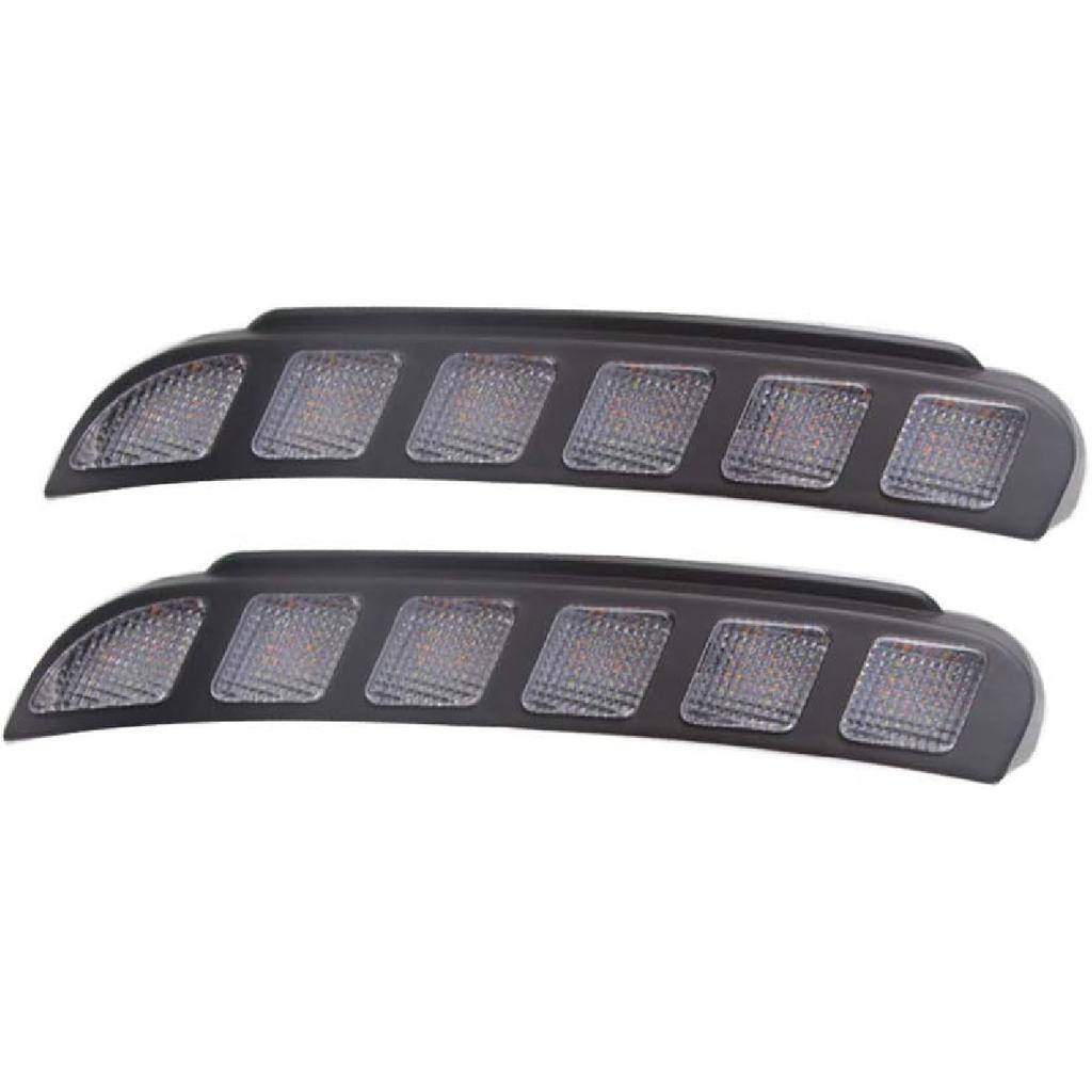 Super Bright LED Daytime Running Light Dual Color DRL for Explorer 2016-2019 Replacement Front Bumper Fog Lamp Assembly Model B 1 Pair(Front L/R)