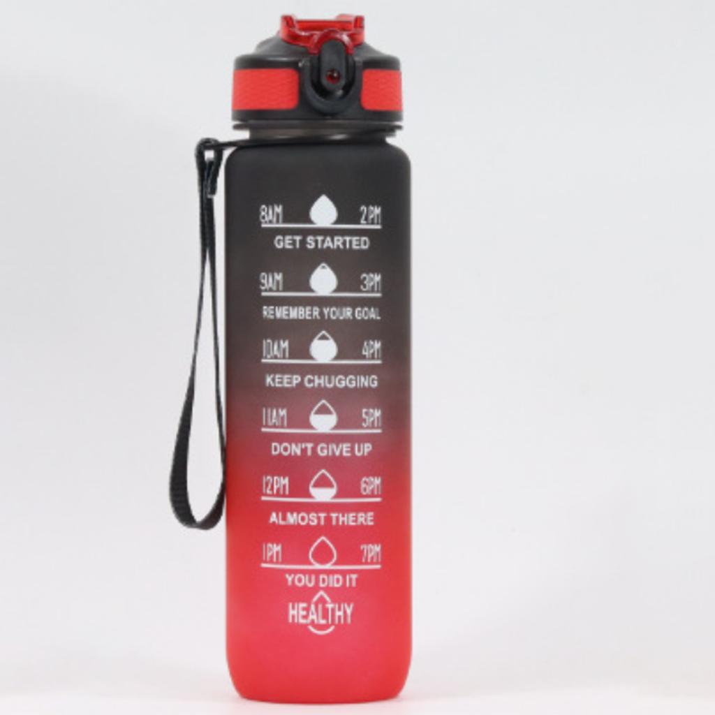 1000ml Large Capacity Plastic Portable Water Bottle Anti-Fall Outdoor Sports Cup for Women Students