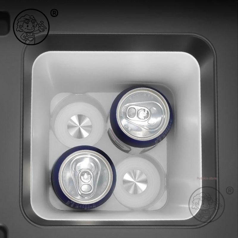 For BYD Leopard 7 Titanium 7 2025 2026 Car Silicone Refrigerator Storage Box Restyling Tray Interior Storage Accessoriestyhr11