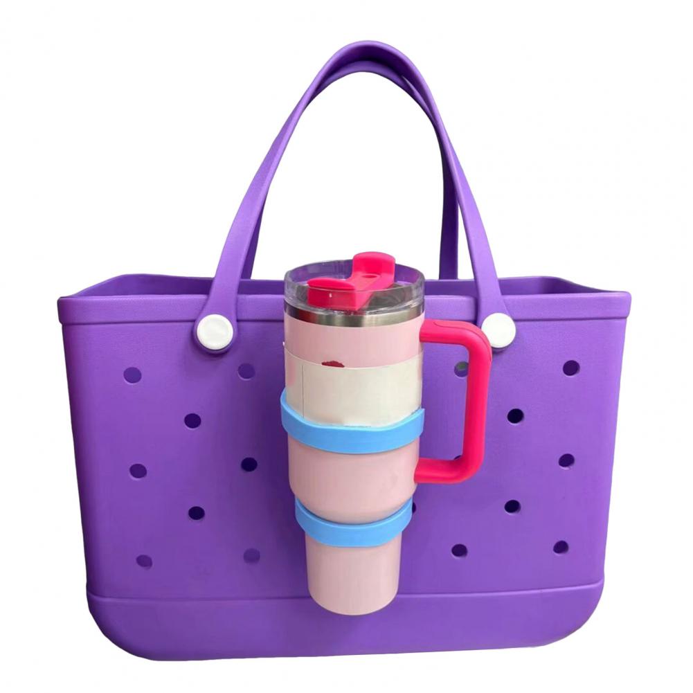 Cup Holder Attachment for Car Multi-functional Cup Holder for Bogg Bag with Handles Universal 3-in-1 Beach Bag for 30/40oz