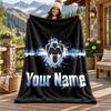 Club De Futboll Monterrey ICON Custom Name Flannel Blanket Personalized Soft Warm Plush Throw Blanket Customized Gift for Family Friends