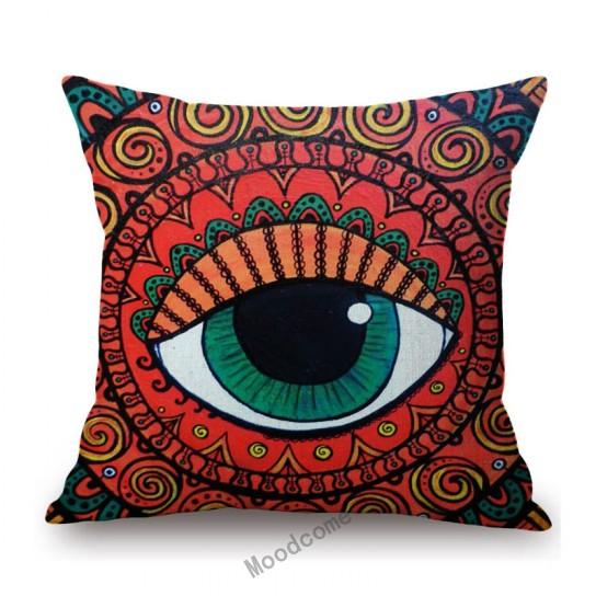 Cartoon Pop Art Hippie Modern Art Sun Girl Fashion Sofa Throw Pillow Case Cotton Linen Bench Cushion Cover Case