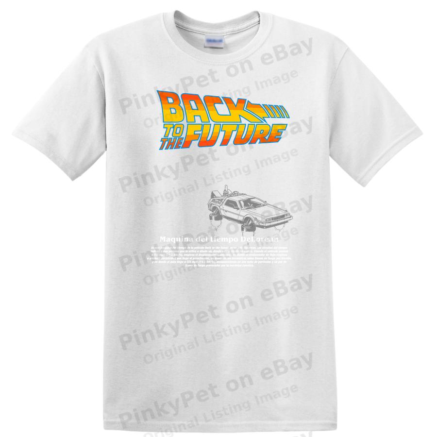 Back to the Future Delorean T Shirt Vintage Retro Movie Tee 80s Nostalgia