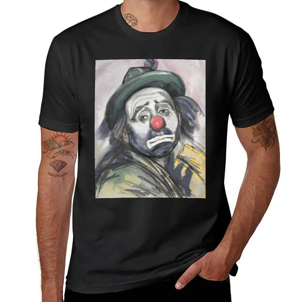 Sad Clown T-Shirt tops customs mens graphic t-shirts funny