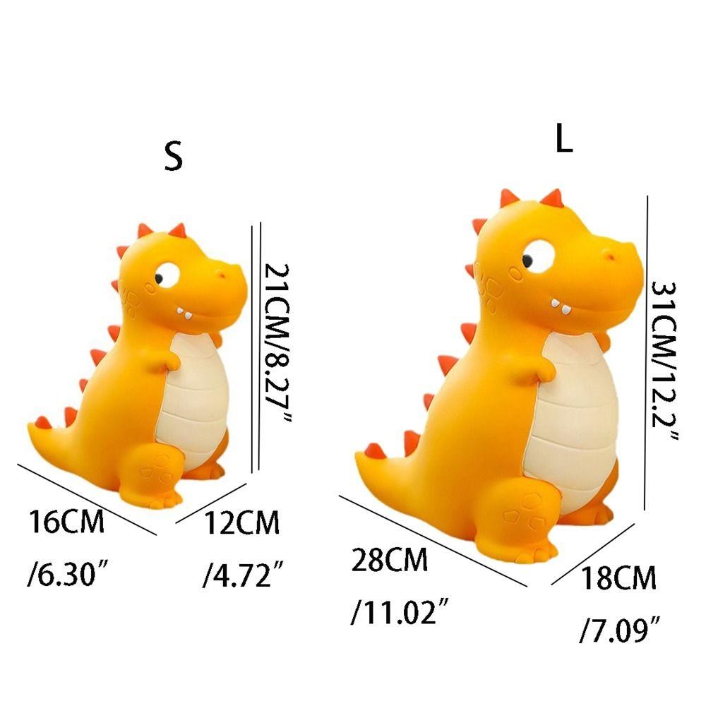 Cute Dinosaur Piggy Bank Cartoon Animal Desktop Ornaments Dinosaur Storage Jar Table