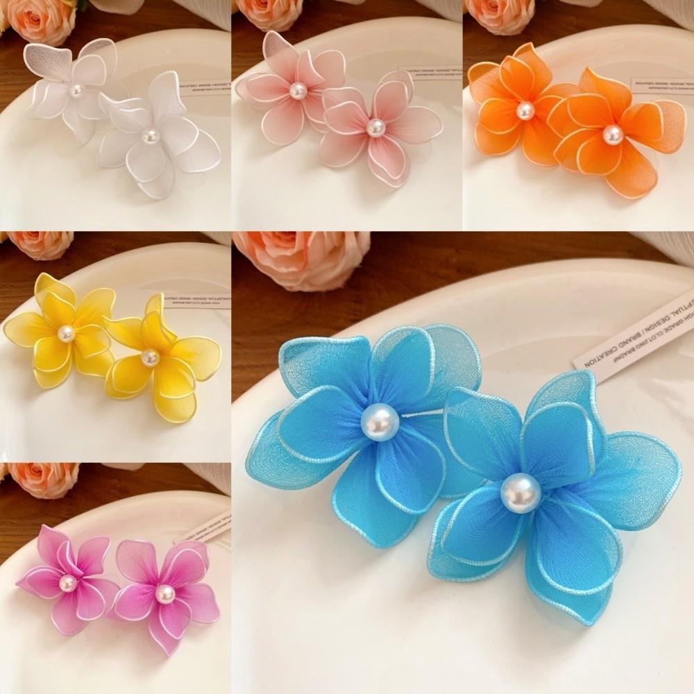 Big Floral Iron Mesh Flower Earrings Iron Wire Ladies Stud Earrings  Daily Wear