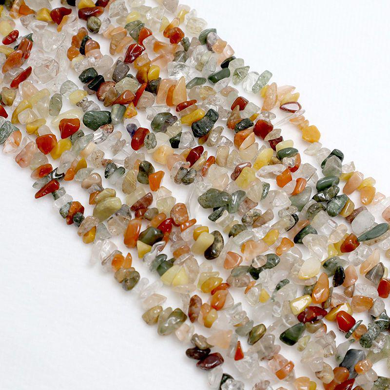 80cm Natürliche Amethyst Splitterkette - Poliert, Unregelmäßige Streifen für DIY Schmuck & Armbänder