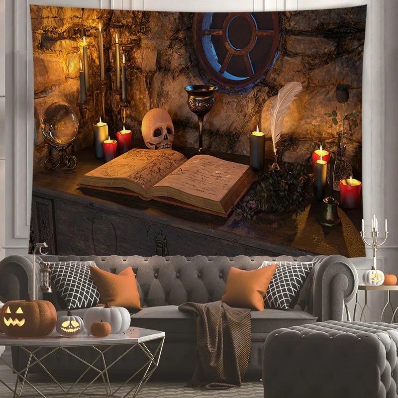 

Декоративный гобелен с рисунком камина, домашний настенный декоративный гобелен для гостиной, офиса 100x75cm