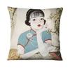 Neoclassical Girl Art Print Decorative Throw Pillow Cover Home Decor Bedroom Room Living Room Sofa Cushion Cover