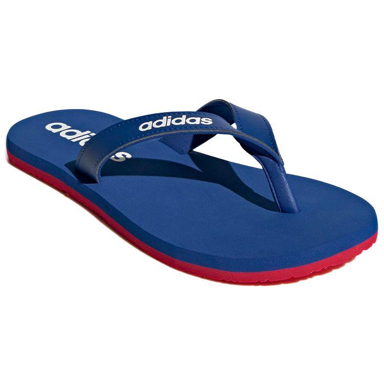 Adidas Eezay Flip Flop Non-Slip Durable Rubber Sole Silent Quick-Dry Slide Sandals Men Footwear Deep-Blue EG2040
