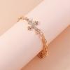 Fashion Gold Silver Color Cross Anklets Crystal Ankle Bracelet Chain Women Girls Party Holiday Jewelry Gift