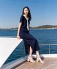 Robe Metapeo à col marin Bleu marine