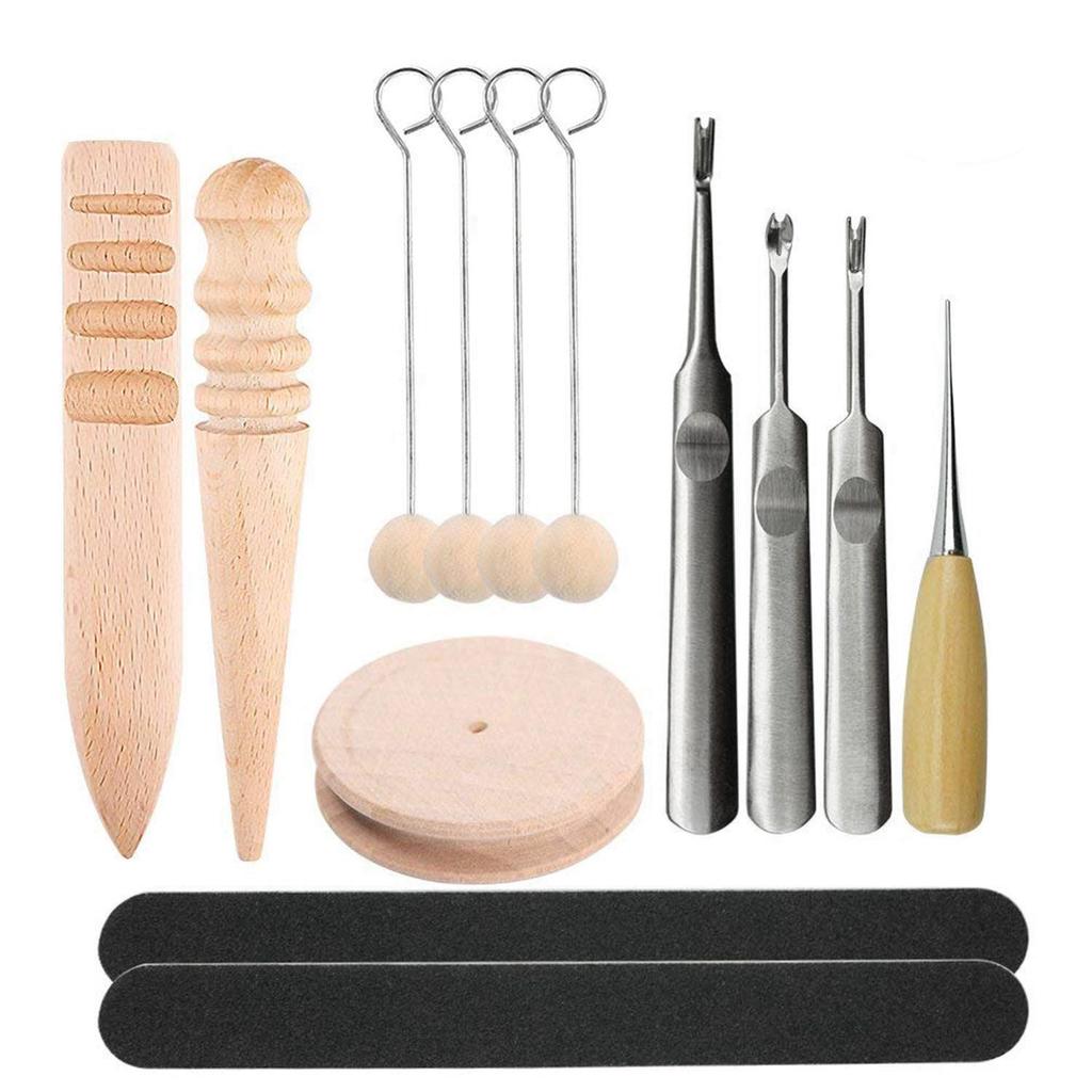 Multi-Size Burnisher Leather Craft Edge Round Slicker Wood Leathercraft Tool NP