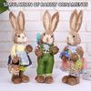 Påske Simulering Bunny Hjem Hage Bunny Decoration Creative Straw Bunny