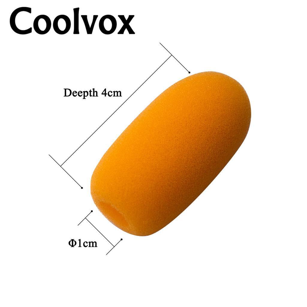 5ks Malý Drátový Bezdrátový Konferenční Mikrofon Protivětrná Pěnová Houbička Kryt pro Klopový Mikrofon, Vnitřní Průměr:1 cm (asi .0.39")