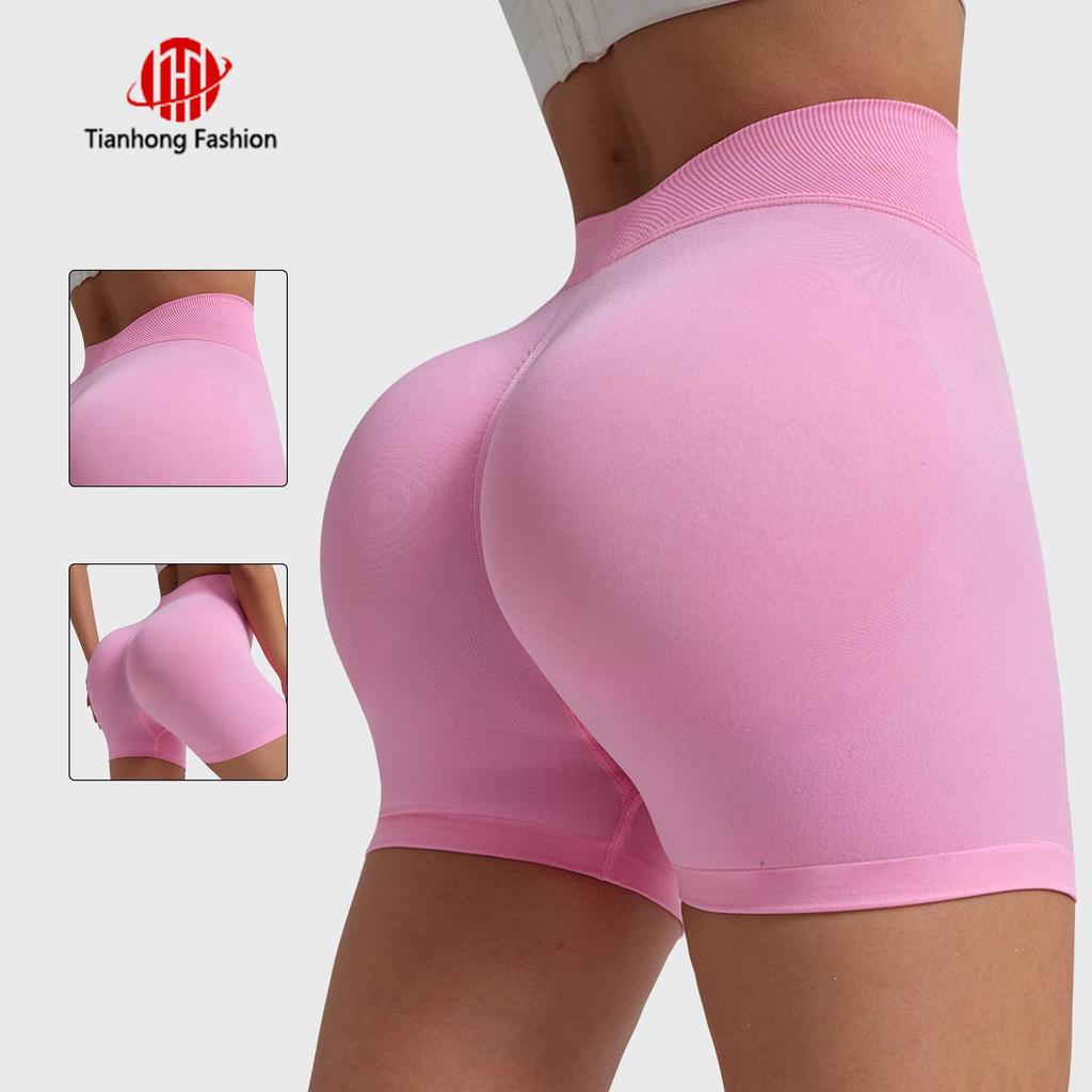 High-Waisted Women's Yoga Shorts: Hip-Lifting, Running & Fitness