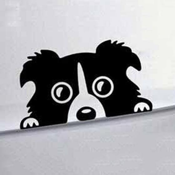 Reflective Waterproof Cute Puppy Dog Pattern Car Auto Trunk Decor Sticker Decal
