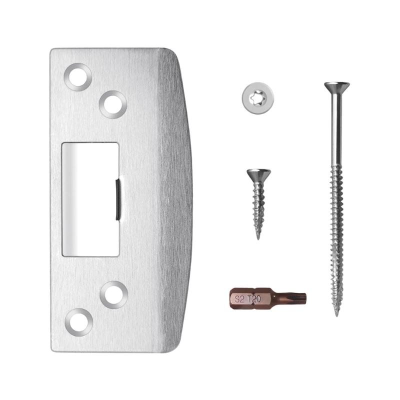 

Adjustable Door Strikes Plate Lock Tongue Buckle Plate Door Lock Latches Guide Plate For Damaged Door Frame Repair срібний