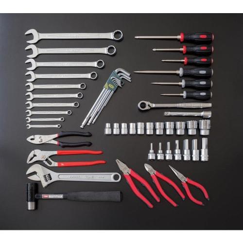 TONE TSH4509 Tool Set, 12.7mm (1/2") Drive, Red, 53 Pieces