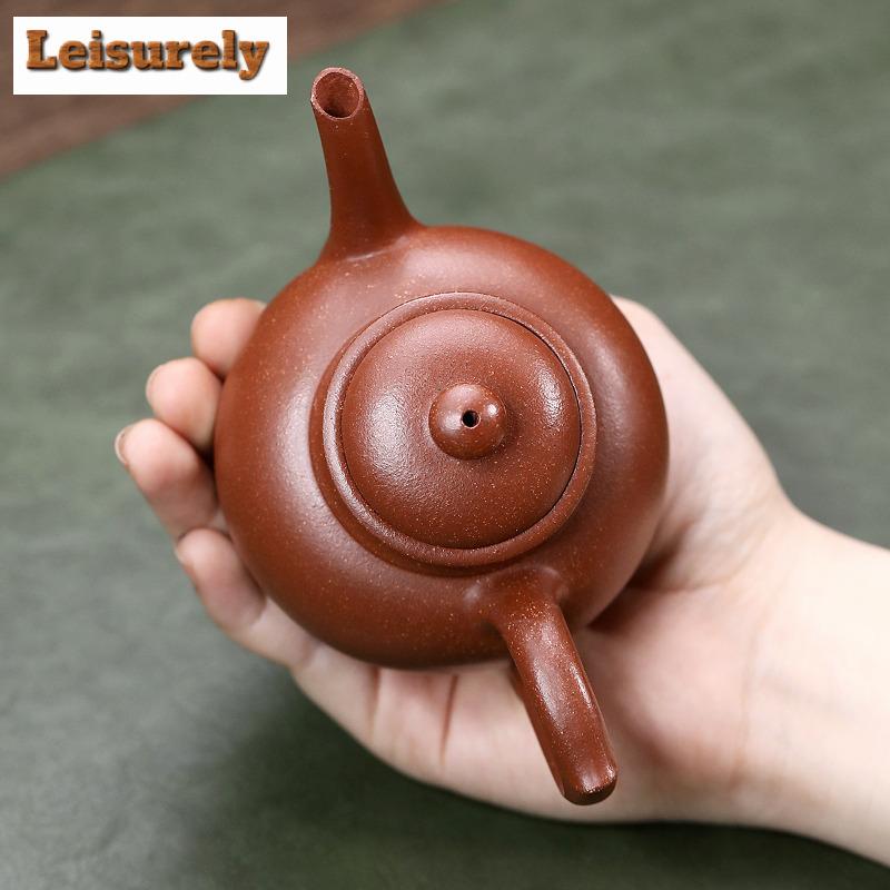 180 ml Elegante Yixing Lila Ton Teekannen Handgefertigte Gyokuro Kanne Roherz Downhill Schlammkessel Mit Filter Chinesisches Zisha Teeset Geschenk