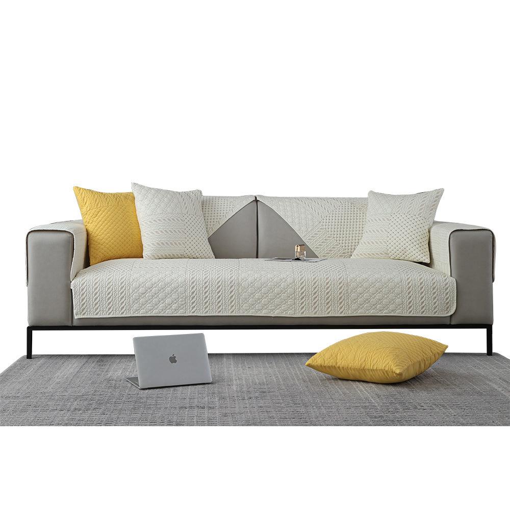 Tkaniny bawełniane Cztery pory roku Uniwersalna antypoślizgowa poduszka na sofę Nowoczesna minimalistyczna kombinacja Pokrowiec na siedzisko sofy Pokrowiec