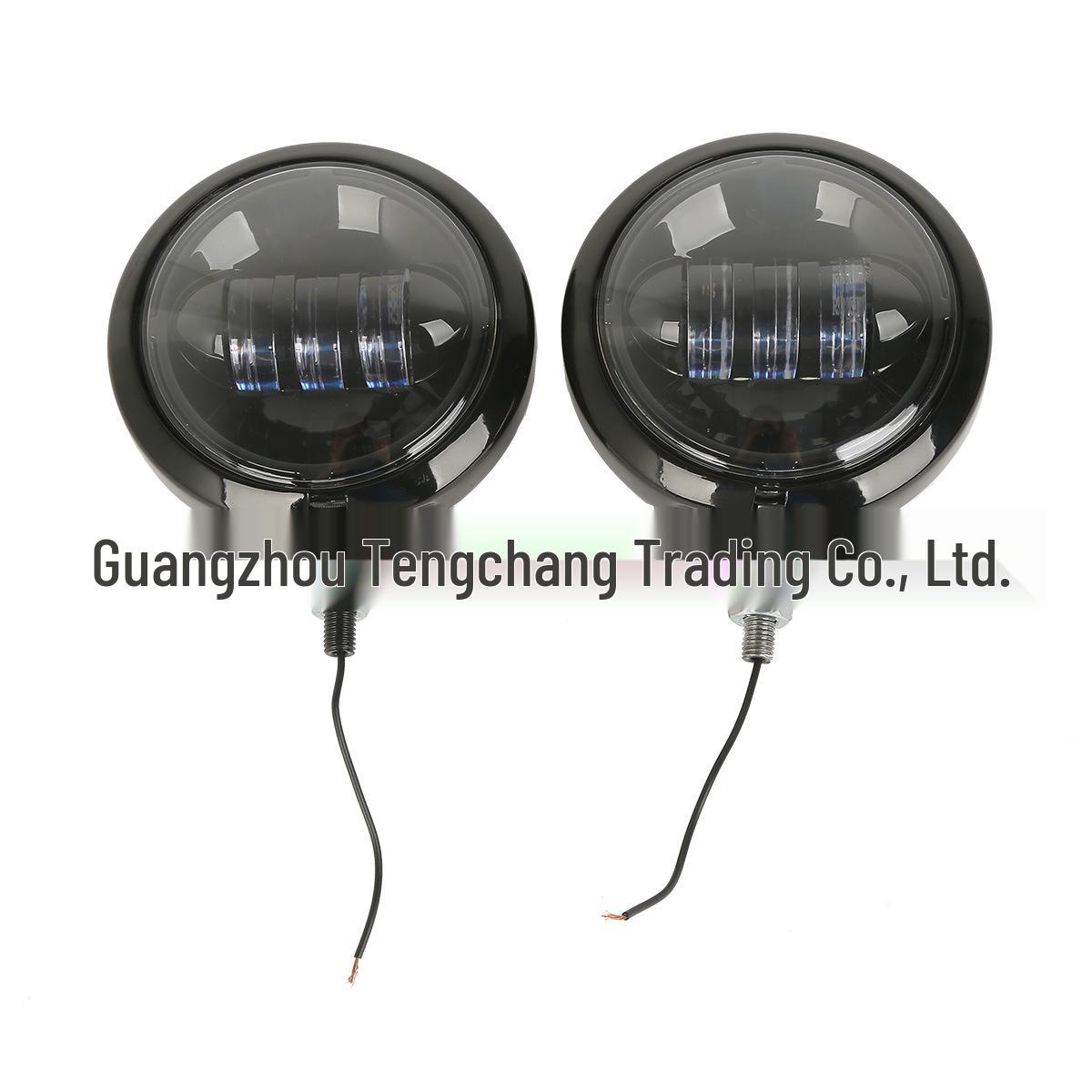 

Пара 4,5-дюймовых противотуманных фар с ангельскими глазками для модификаций чёрный