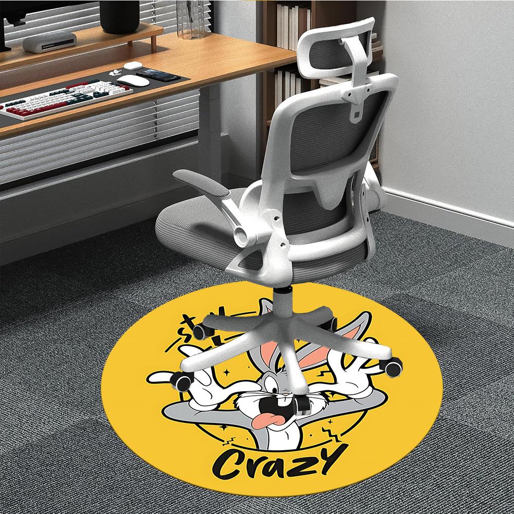 

1pc Bugs Bunny Chair Carpet for Office Non-Slip, Indoor Non-Slip Washable Carpet, Non-Shedding Mat For Office yy251030067 80cm by 80cm